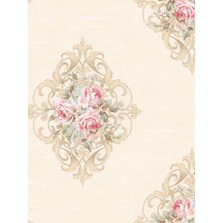 Seabrook Designs CL61402 Claybourne Acrylic Coated  Wallpaper